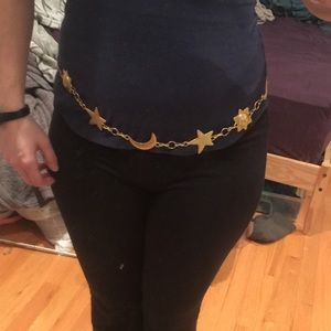 Vintage Stevie Nicks Inspired Gold Chain Belt